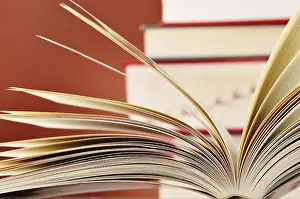 Educational Institution Art Print Prints: Composition with glasses and books on the table