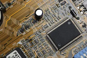 Computer Motherboard Detail Prints: Computer motherboard, detail