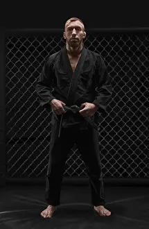 Mixed Martial Arts Fighter Prints: Conceptual image of a karate athlete