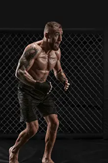 Kickboxer Concept Prints: Conceptual image of a kickboxer
