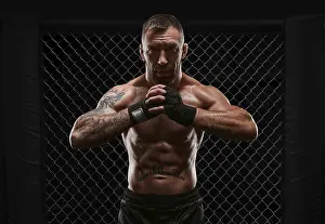 Martial Arts Fighter Prints: Conceptual image of a kickboxer