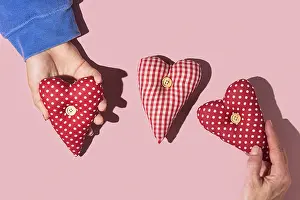 Heart Shaped Decoration Prints: A conceptual image representing love and affection