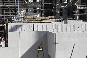 Concrete Construction Site Prints: Concrete work on a construction site