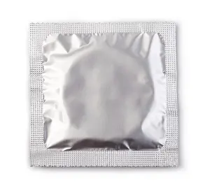 Medical Protection Prints: Condom isolated on white background