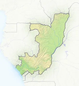Prints of Congo, shaded relief map Map Prints: Congo Shaded Relief Map Print