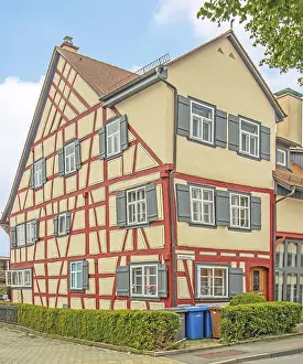 German Half Timbered Houses Prints: Constance-Wollmatingen