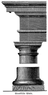 Print of Etruscan Column Construction