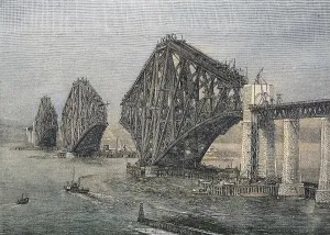 Forth Bridge Construction Prints: Construction of The Forth Bridge