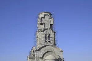 Winter Cityscape Photography Prints: Construction of an Orthodox Chapel