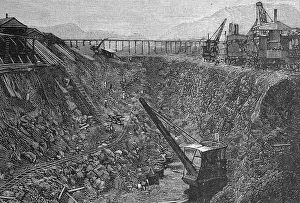 Historic Construction Sites Prints: Construction of the Panama Canal
