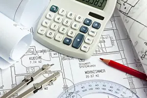 Residential Home Design Prints: Construction plan for a residential building