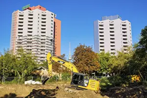 Berlin Construction Site Prints: Construction site, Berlin, Germany