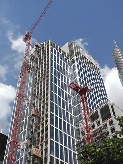 Frankfurt Architecture Prints: Construction site, construction industry