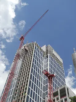 Skyscraper Urban Environment Prints: Construction site, construction industry