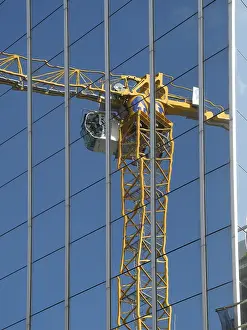 Glass Facade Construction Prints: Construction site, construction industry