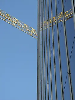 Modern Architecture Styles Prints: Construction site, construction industry