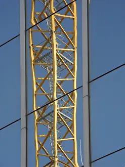 Contemporary Building Style Prints: Construction site, construction industry