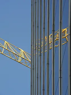 Contemporary Cityscape Photography Prints: Construction site, construction industry