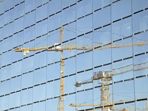 Crane Equipment Prints: Construction site, construction industry