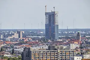 Berlin Construction Site Prints: Construction site of the Estrel Tower