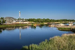 Construction Site Germany Prints: Construction site Oder Bridge Kustrin-Kietz