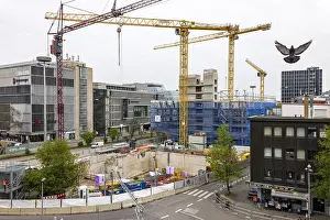 Construction Site In Stuttgart Prints: Construction site in Stuttgart
