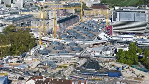Stuttgart 21 Project Prints: Construction site at Stuttgart Central Station
