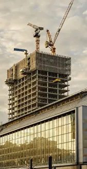 Berlin Construction Site Prints: Construction site at the television tower
