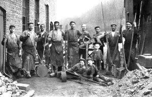 Brick Wall Prints: Construction worker, child labour, ca