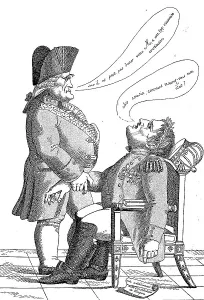 Napoleon Bonaparte Depiction Prints: The Consultation, Mocking the Hundred Days