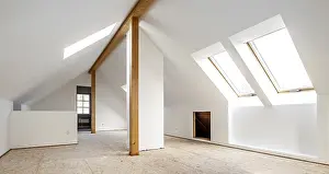 Attic Renovation Prints: Conversion of an attic into a spacious living area