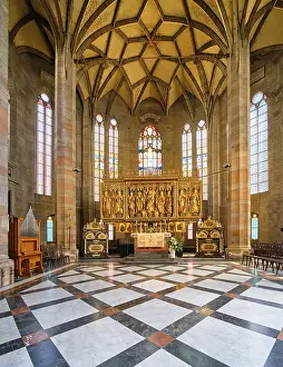 Deserted Cathedral Europe Prints: Convertible altar by Michael Wohlgemuth