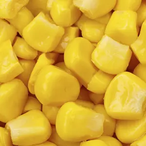 Full Frame Food Photography Prints: Corn Cereals Vegetables from above square