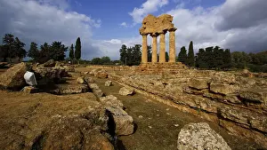 Temple Of Dioscuri Prints: Corner of a temple, columns, chapter