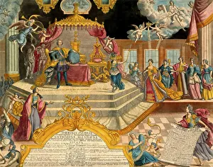 Moscow Kremlin Russia Prints: The coronation of Catherine the Great