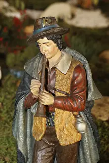 Advent Celebration Decoration Prints: Cot figure, shepherd