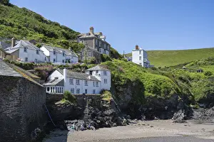 Port Isaac Prints: Port Isaac Cliffs Print - North Cornwall, England