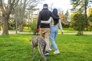 Couple Embracing Prints: Couple affectionately embracing