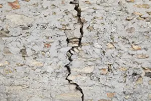 Full Frame Stone Wall Image Prints: Cracked wall