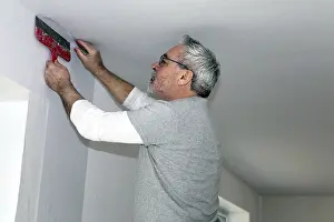 One Person Construction Team Prints: Craftsman (painter) for wallpapering work