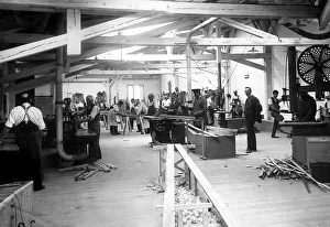 Traditional European Handicrafts Prints: Craftsmanship, carpentry, 1920s
