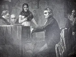 Ludwig Van Beethoven Prints: The creation of the Moonlight Sonata