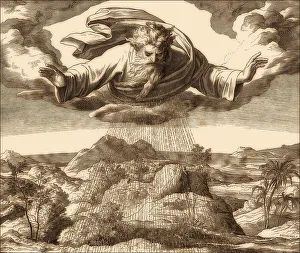 Deserted Landscape With Plants Prints: Creation of Plants, Old Testament