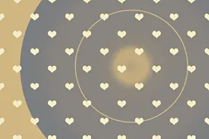 Symbolic Heart Shape Image Prints: Creative abstract heart pattern background texture