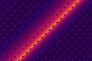 Symbolic Heart Shape Image Prints: Creative abstract heart pattern background texture
