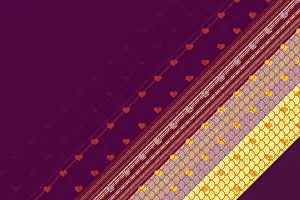 Symbolic Heart Shape Image Prints: Creative abstract heart pattern background texture