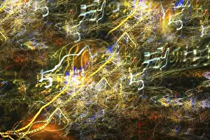 Abstract Night Shot Prints: Creative shot, abstract, dancing light