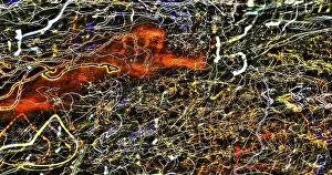 Abstract Night Shot Prints: Creative shot, abstract, dancing light
