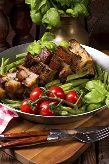 Appetizing Meat Dishes Prints: Crispy roasts from the grill