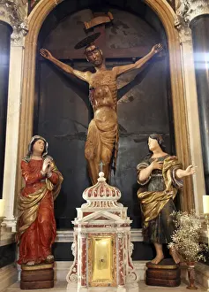 Prints of Crucifixion, Jesus on the cross, Church of St Mary in Kotor, Montenegro Montenegro Prints: Print of Crucifixion, Jesus on the Cross in Kotor Church